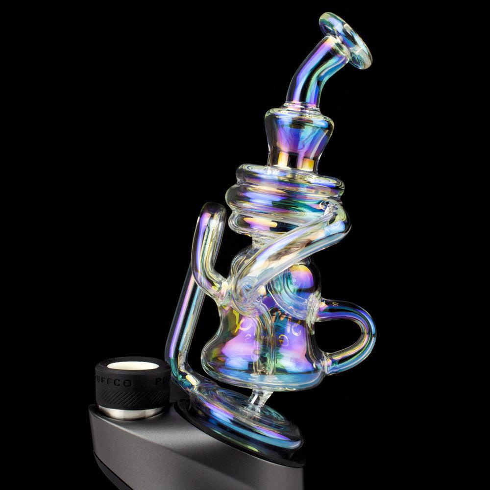 SMOQ GLASS: IRIDESCENT KLEIN PUFFCO PEAK ATTACHMENT