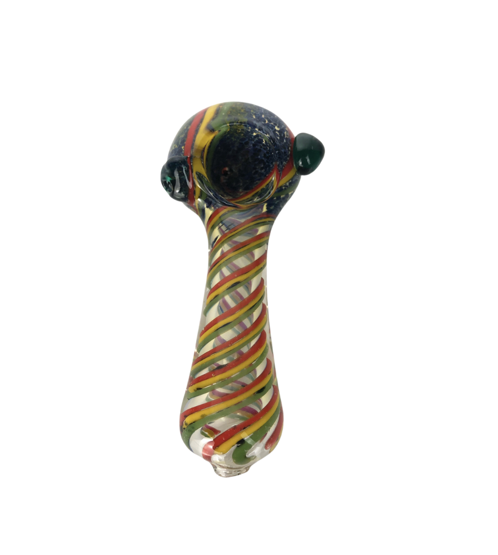 SSP-25 5" THICK RASTA SPIRAL HAND PIPE