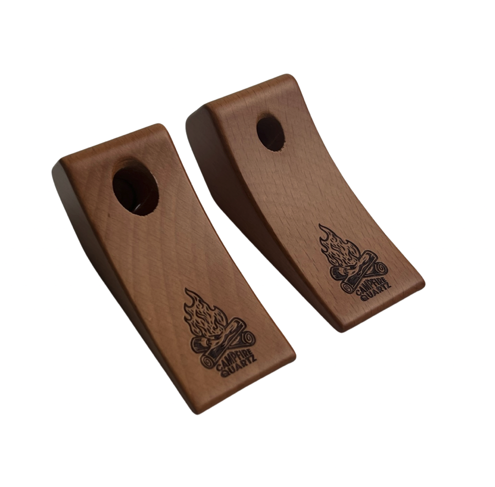 CAMPFIRE QUARTZ: WOODEN DISPLAY STAND