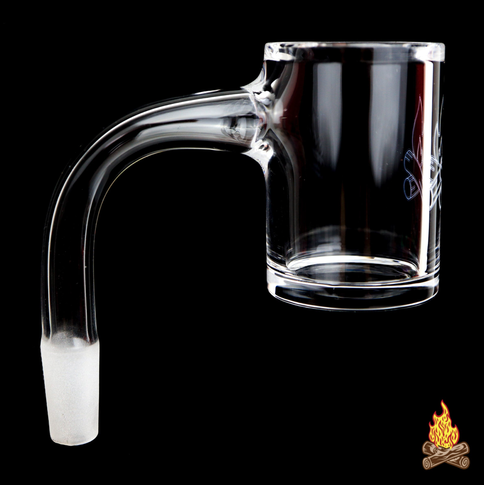 CAMPFIRE QUARTZ: 30MM BEVELED EDGE BANGER