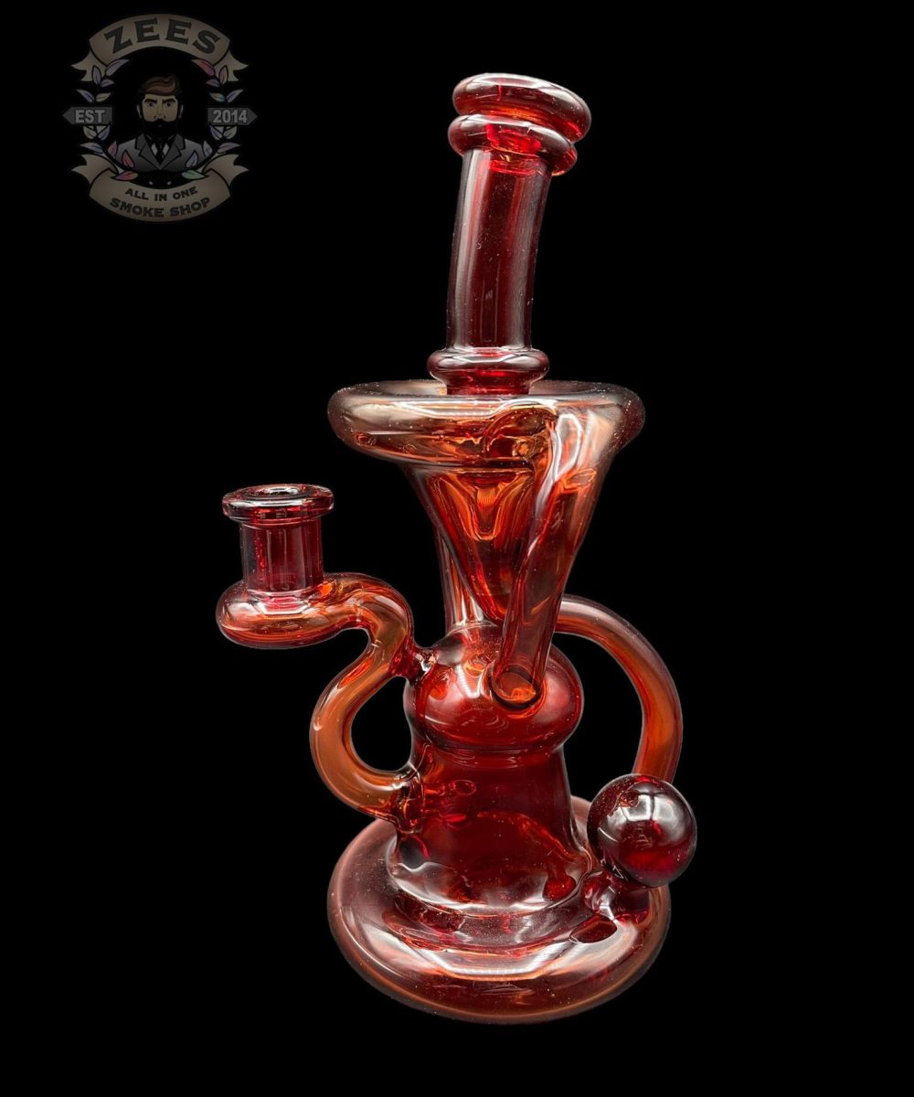 Alternative view of LOGI GLASS ART 2:1 POMEGRANATE FLOATER RECYCLER