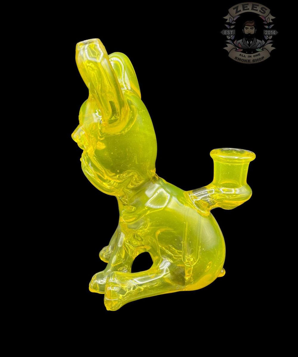Alternative view of SWANNY GLASS: TERPS CFL SITTING FRENCHIE DOG RIG