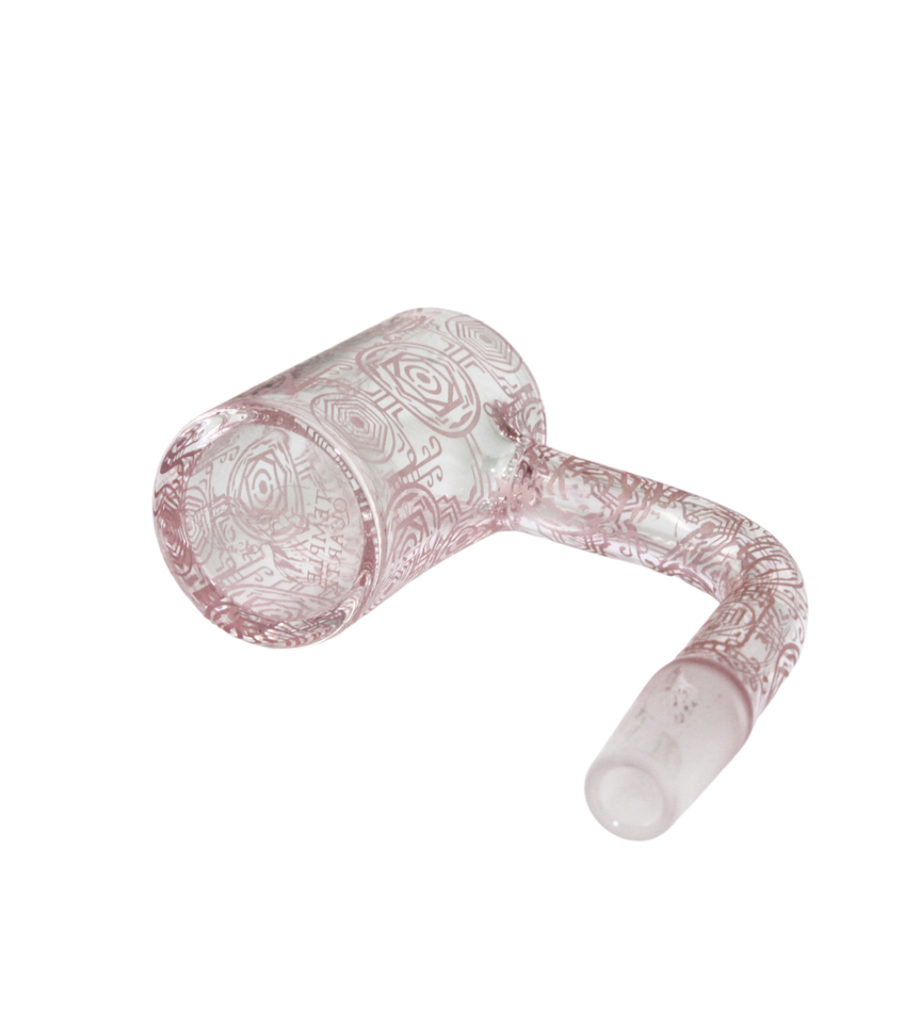 Alternative view of TEMPLE QUARTZ: 25MM GOLD FUME FLAT TOP BANGER