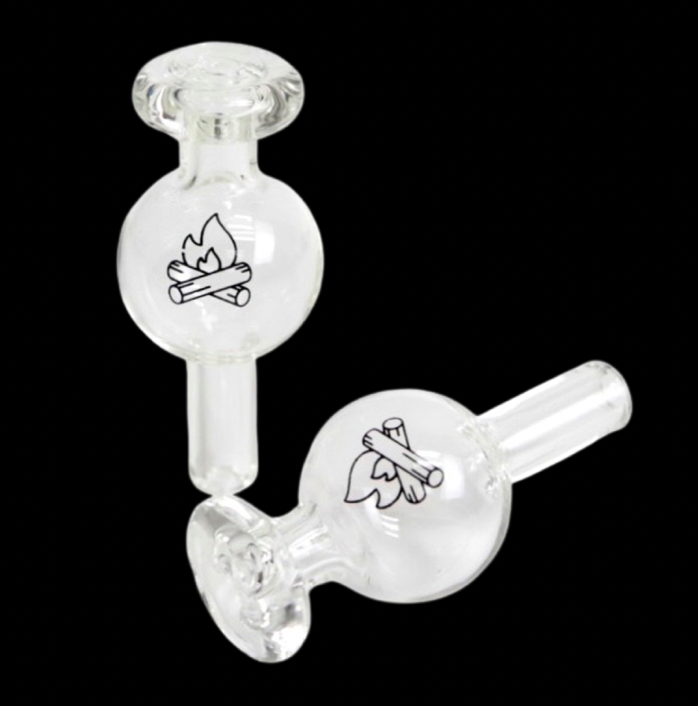 CAMPFIRE QUARTZ: 25MM BUBBLE CAP CLEAR