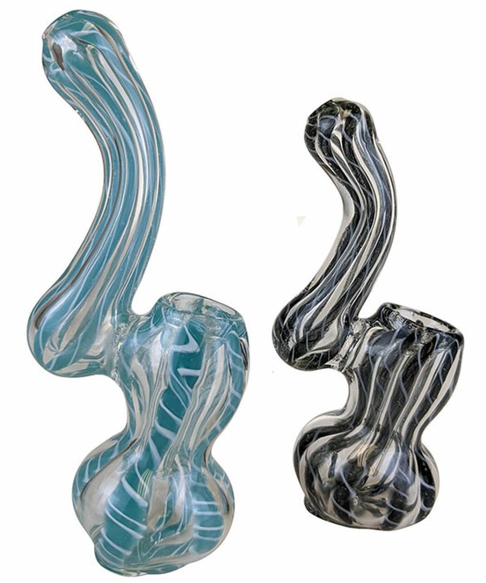 4" ASSORTED TWISTED ROD MINI BUBBLER HAND PIPE