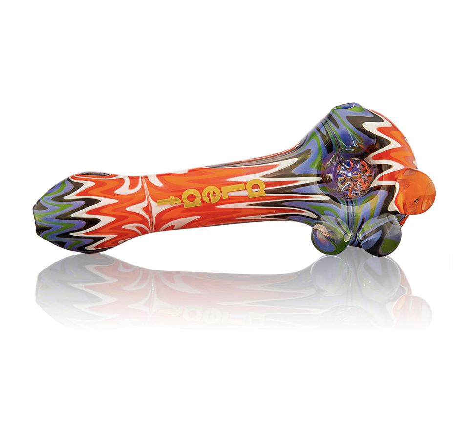 Alternative view of ALEAF GLASS: WIG WAG SWIRL HAND PIPE