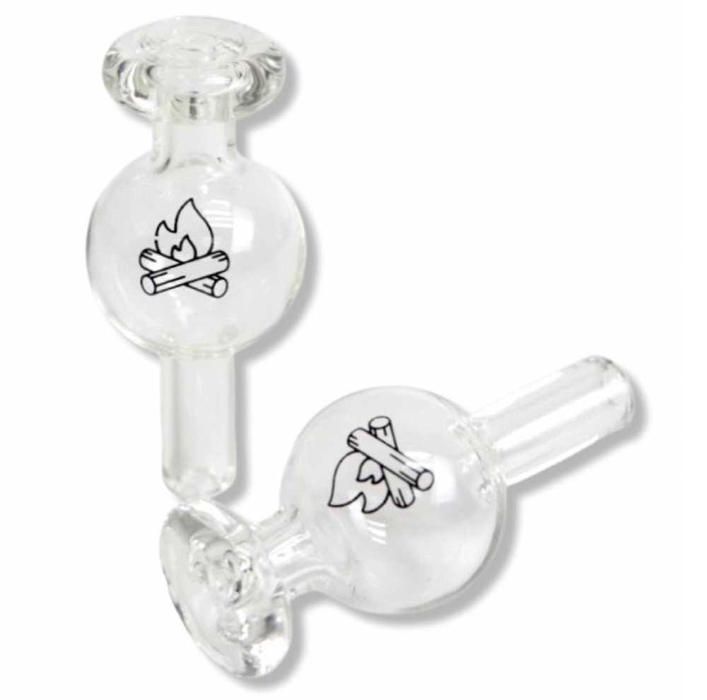 Alternative view of CAMPFIRE QUARTZ: 25MM BUBBLE CAP CLEAR