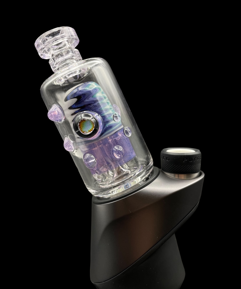 Alternative view of HUBBARD GLASS: FULLY WORKED PUFFCO PEAK ATTACHMENT