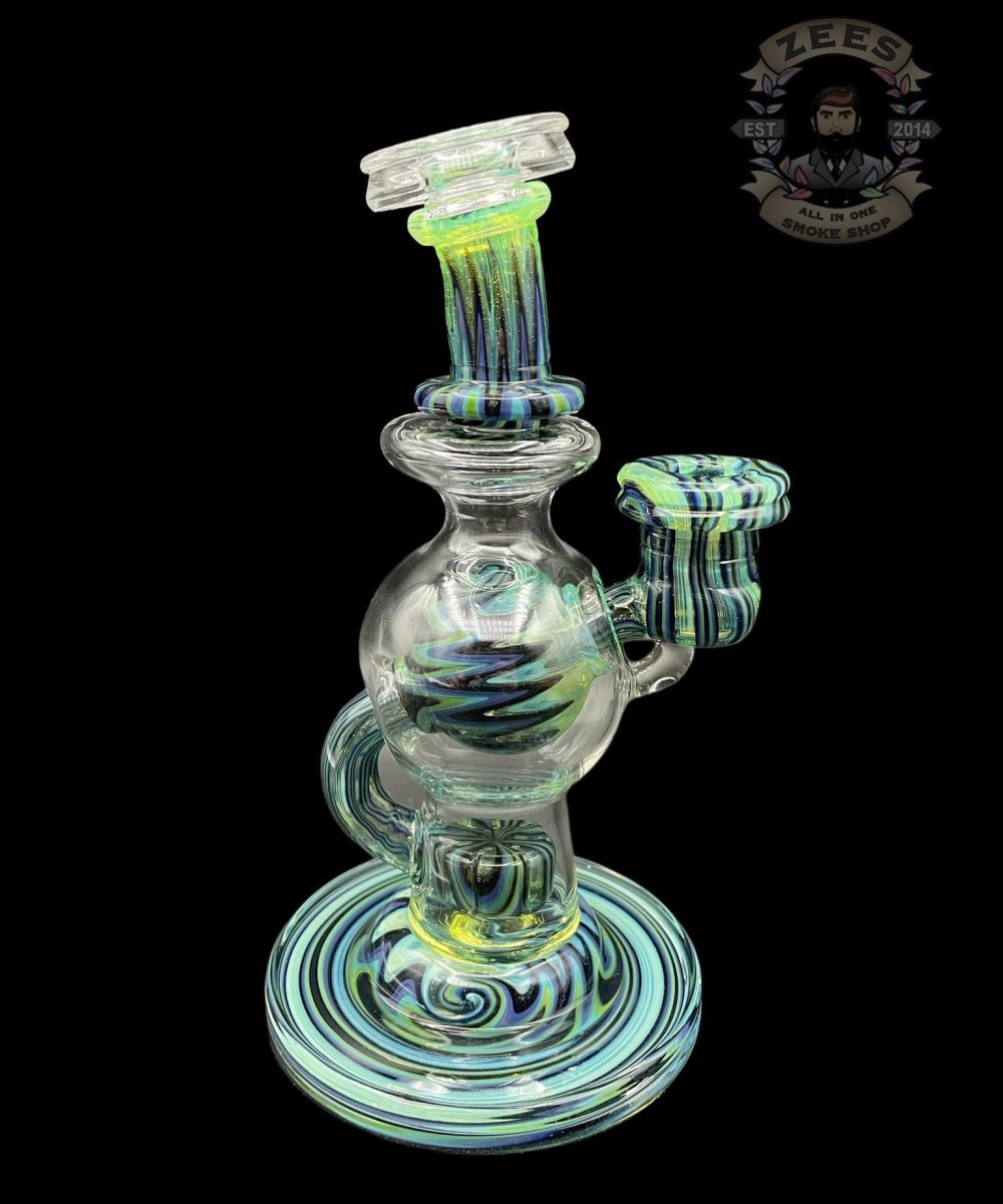 SLATE GLASS: FULLY WORKED MINT SLYME WIG WAG BALL RIG #4