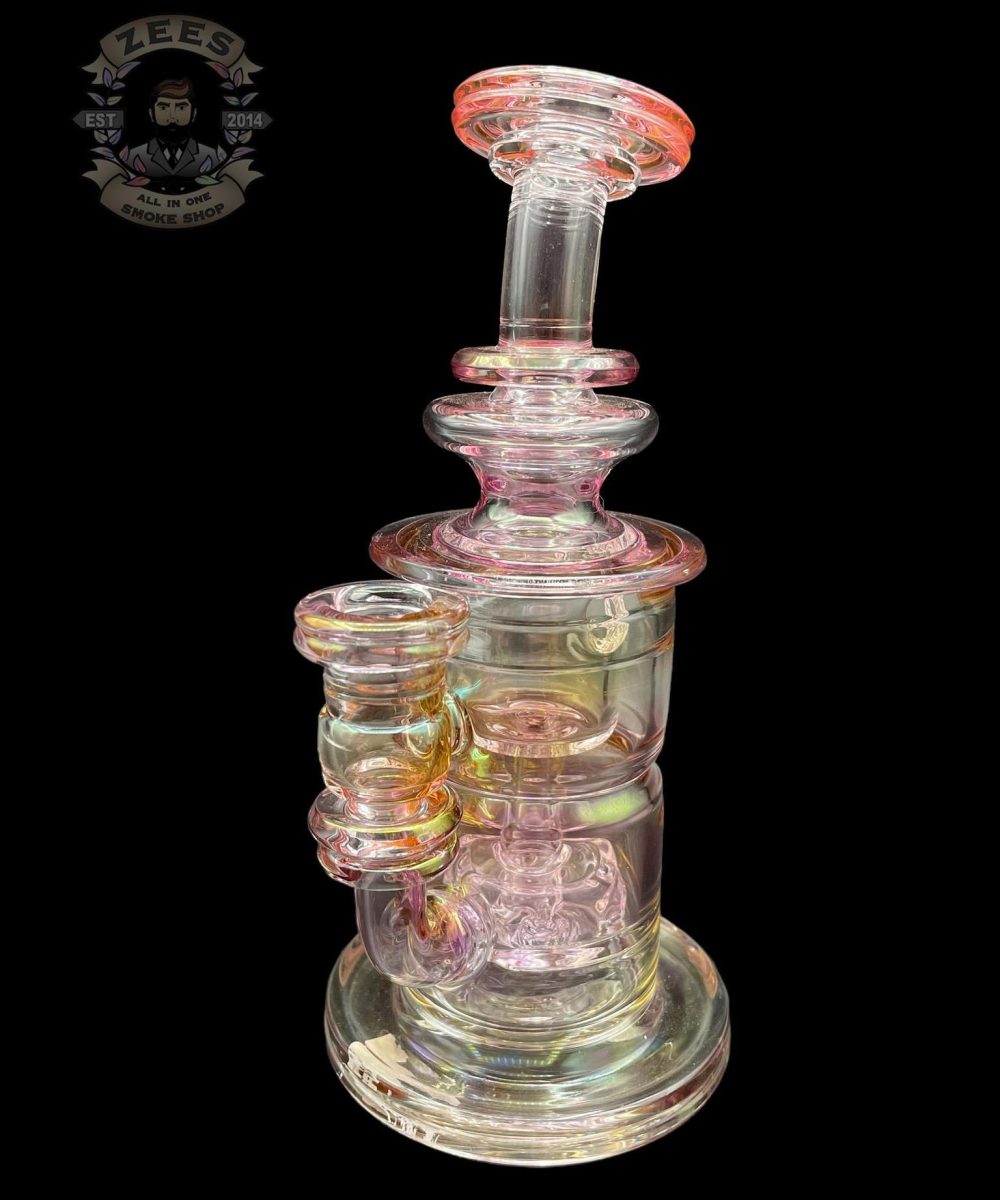 Alternative view of SLATE GLASS: PURPLE FUMED TORUS INCYCLER #1