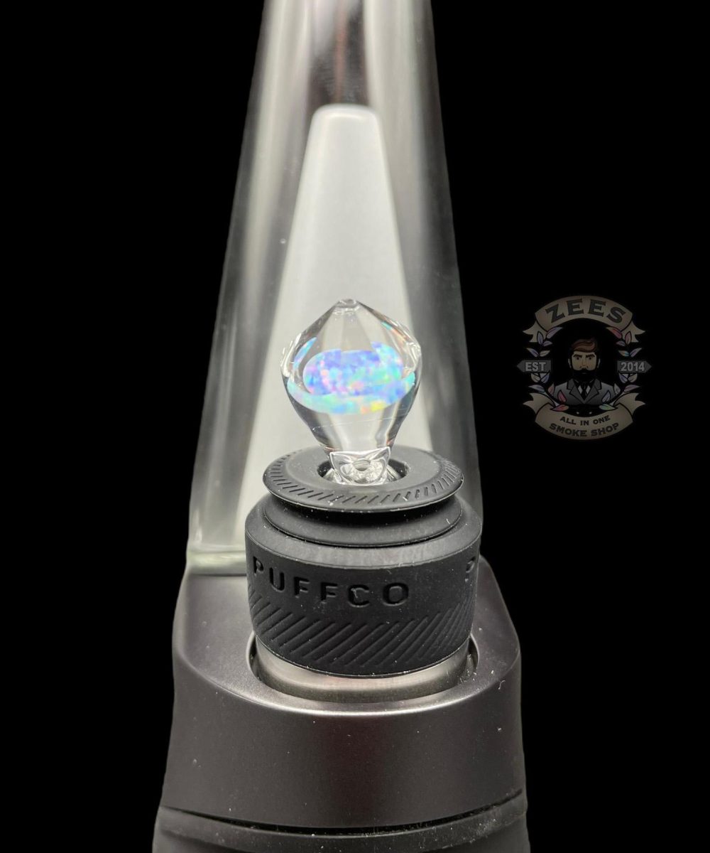 Alternative view of SMIR GLASS X MR. FACET: FACETED ENCASED OPAL COIN BALL CAP