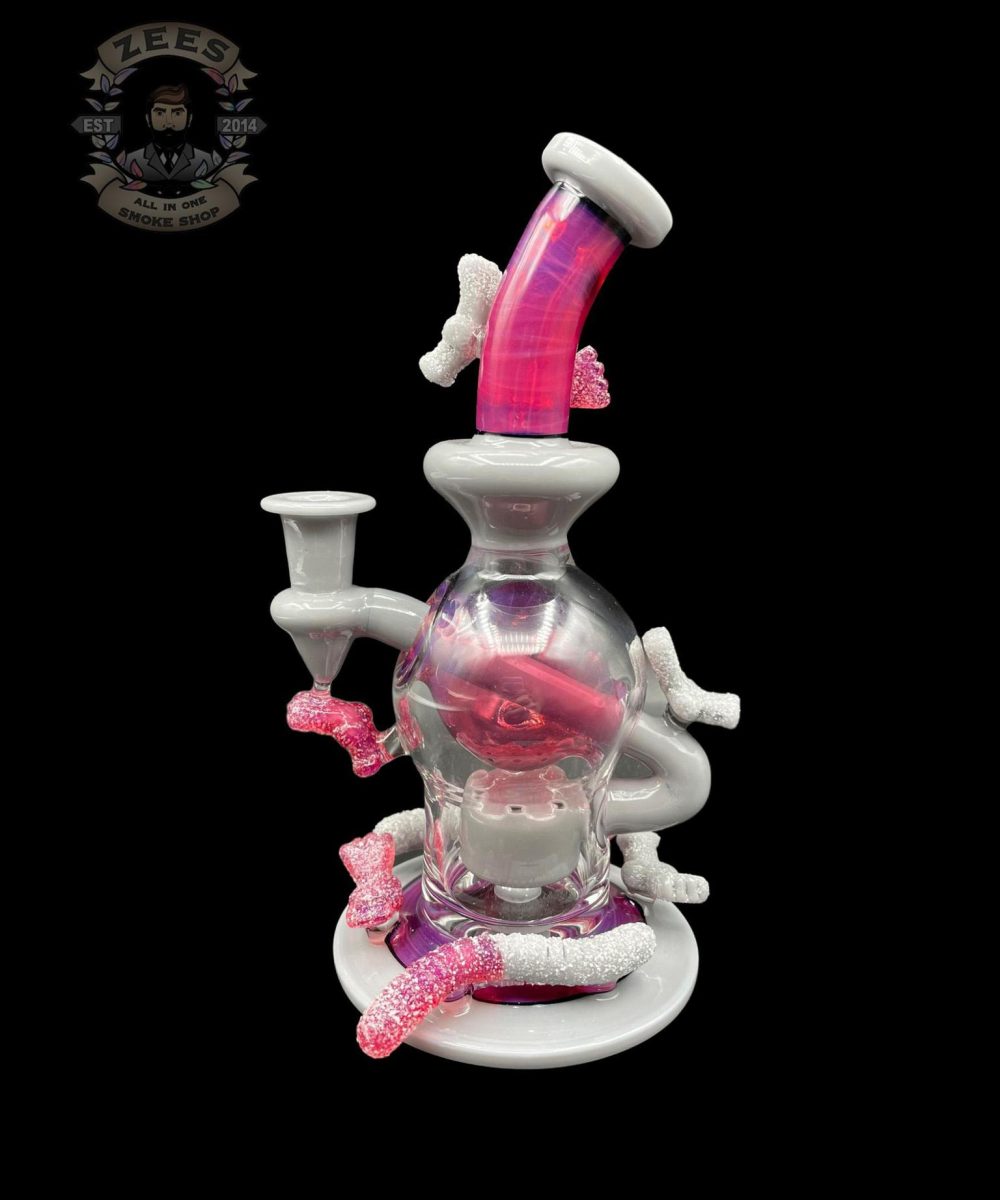Alternative view of EMPERIAL GLASS: LUNAR GRAY AND ROSE QUARTZ GUMMY RIG SET