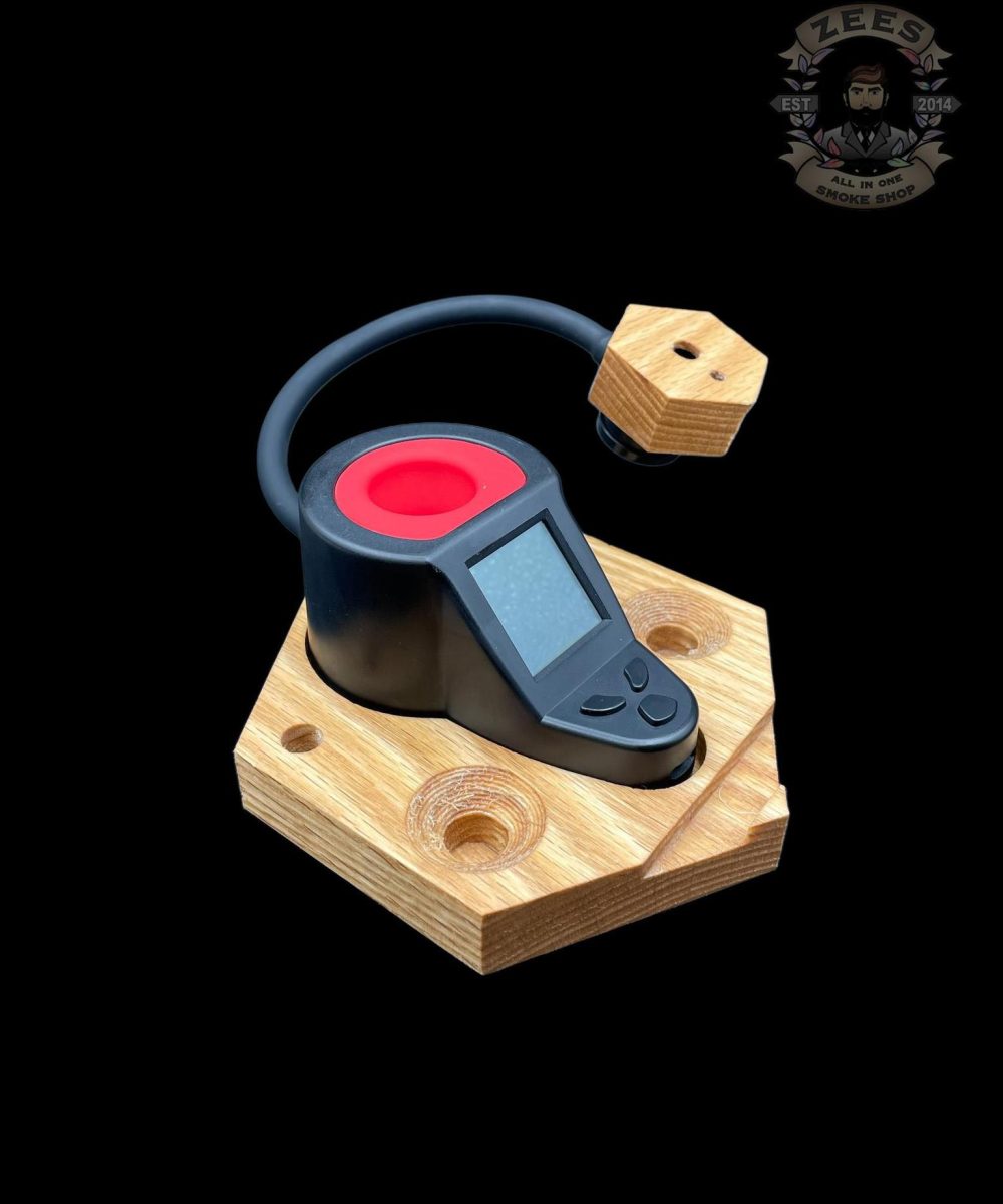 Alternative view of CARVED POURS: WOODEN HEXAGON DAB RITE BASE