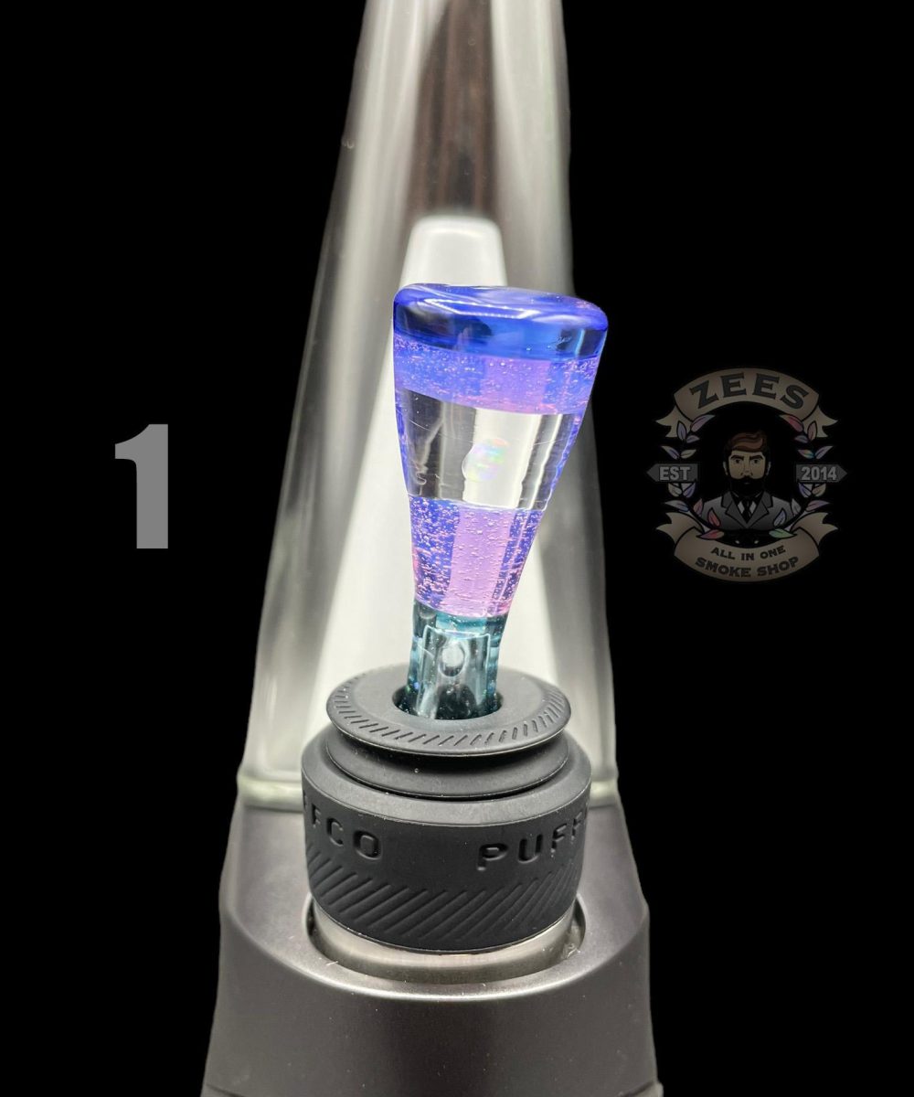 Alternative view of COOPERS GLASS: ENCASED OPAL CHIP PUFFCO PEAK PRO SPINNER BALL CAP