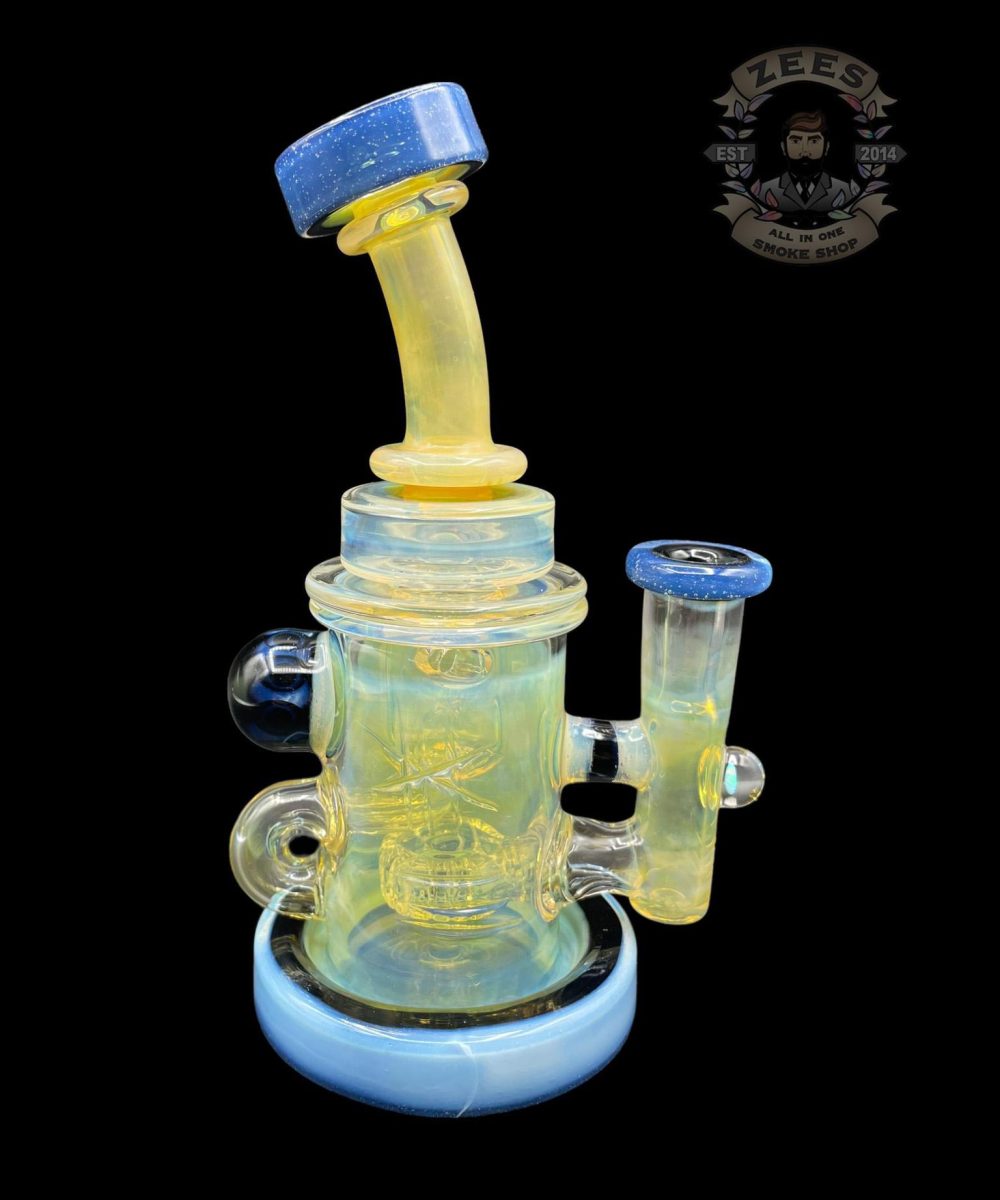 BRONX GLASS: SOX SILVER FUMED ENCASED OPAL INCYCLER