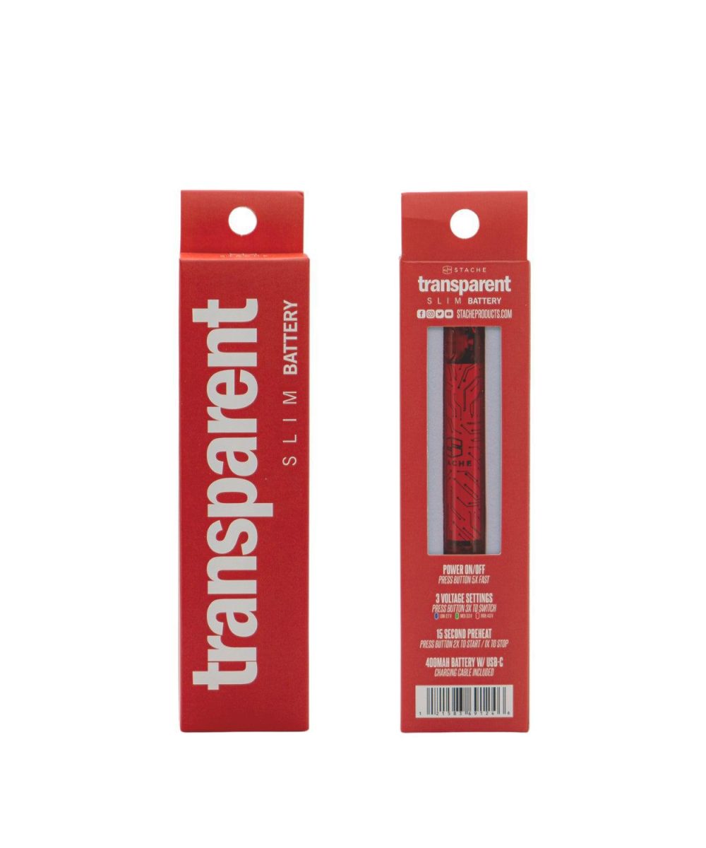 STACHE PRODUCTS: TRANSPARENT SLIM BATTERY