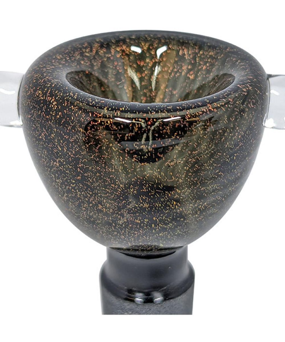 Alternative view of 14MM FULL DICHRO BLACK TUBE FLOWER SLIDE