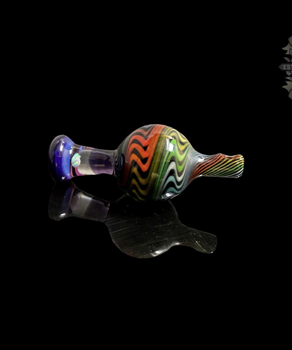 Alternative view of CHEVELLE GLASS: ENCASED OPAL 25MM BUBBLE CAP FOR BANGERS