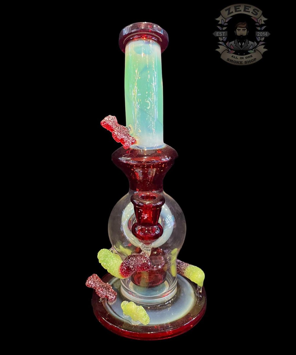 Alternative view of EMPERIAL GLASS: 8" GUMMY BALL RIG SOUR PATCH KIDS