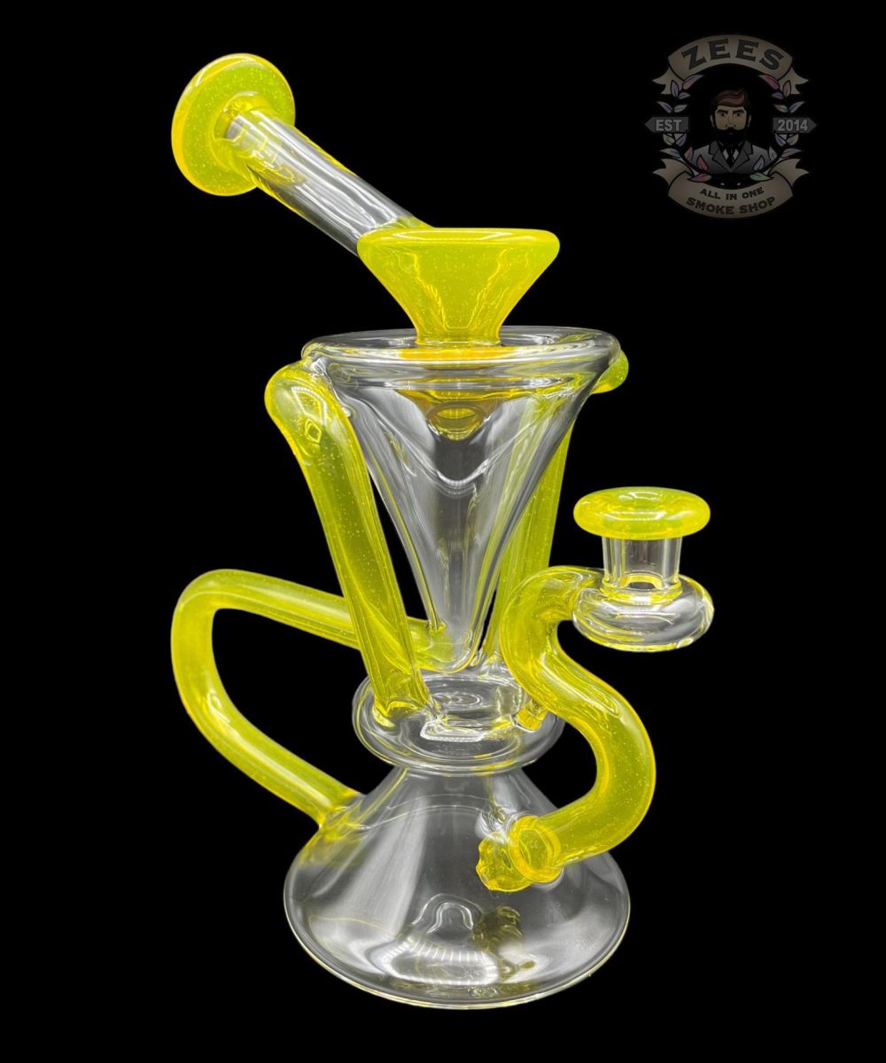 MCGREW GLASS: TERPS CFL DUAL UPTAKE FLOATER RECYCLER