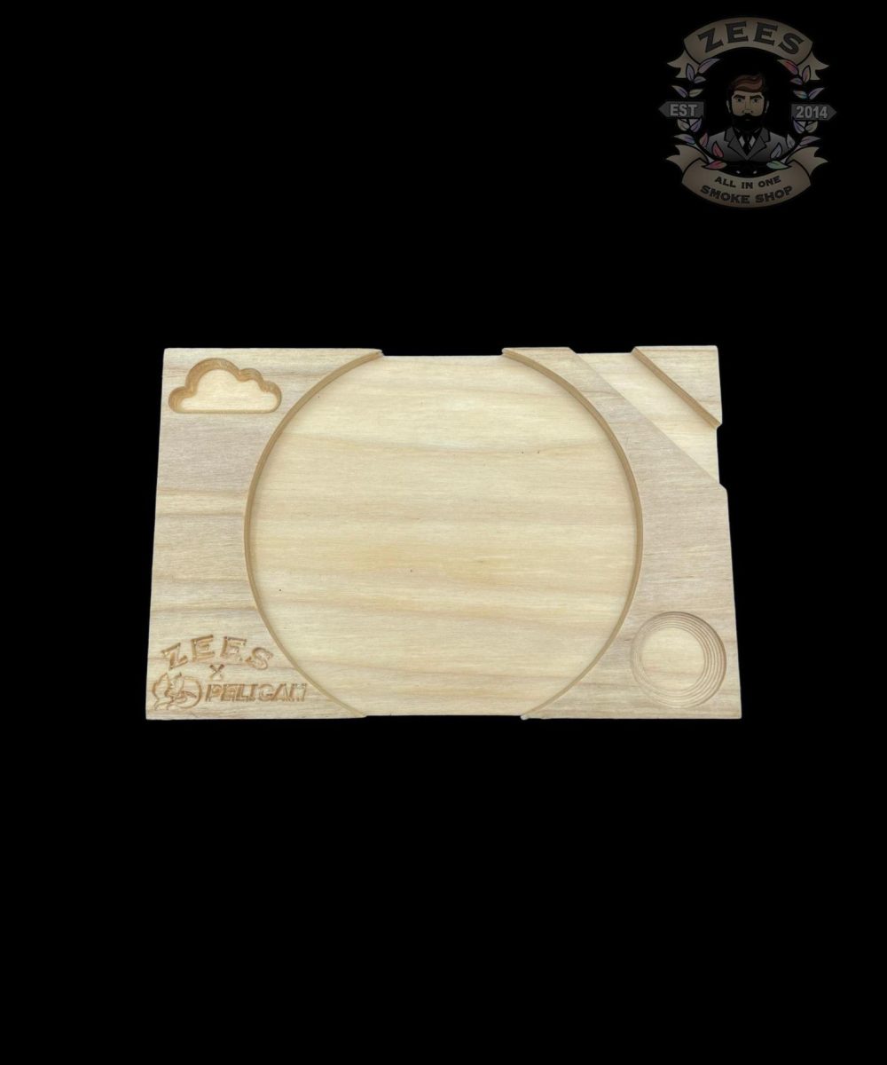 Alternative view of CARVED POURS: ZEE'S x PELICAN WOODEN TRAY