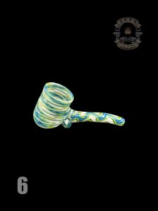 #6 GREEN BLUE WHITE WIG WAG