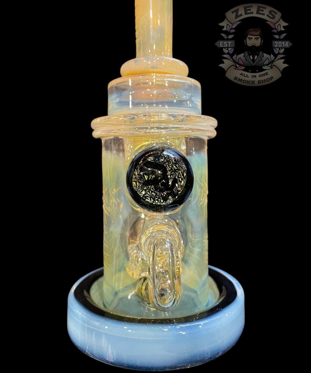 Alternative view of BRONX GLASS: SOX SILVER FUMED ENCASED OPAL INCYCLER