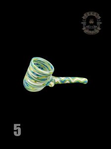 #5 GREEN BLUE WHITE WIG WAG