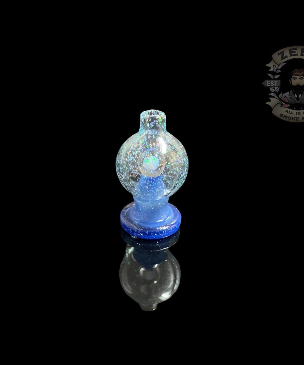Alternative view of SOUP GLASS: CRUSHED OPAL ENCASED OPAL PUFFCO PEAK BUBBLE CAP