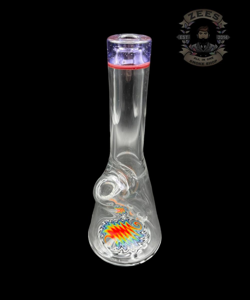 Alternative view of NES GLASS: 7" PURPLE RAINBOW WIG WAG PULL TUBE #19