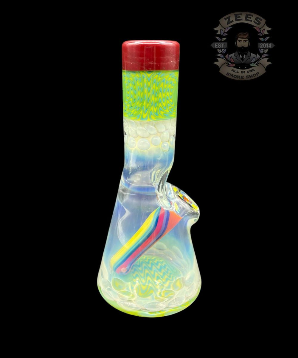 NES GLASS: 5" RAINBOW WIG WAG MICRO TUBE #8