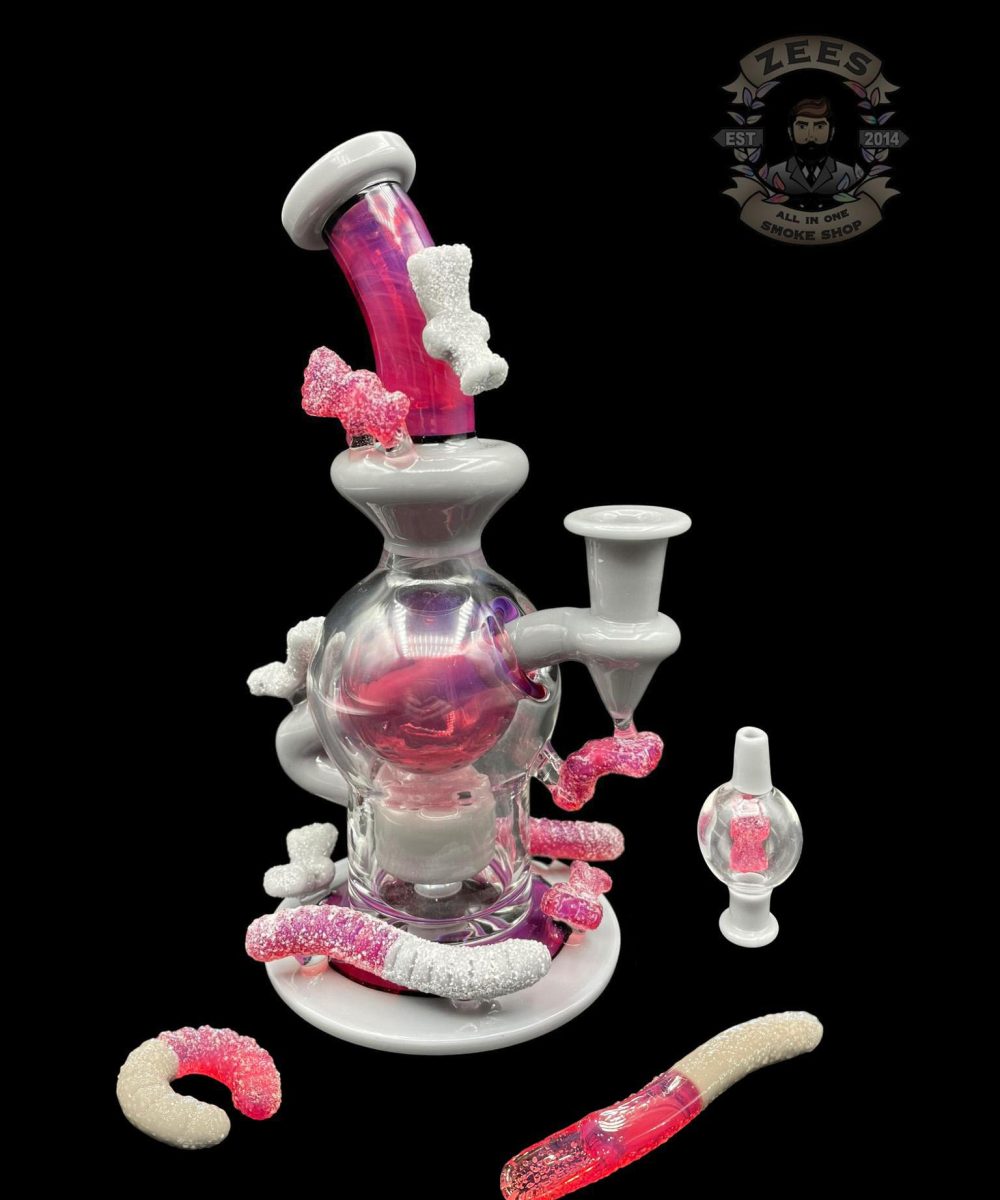 EMPERIAL GLASS: LUNAR GRAY AND ROSE QUARTZ GUMMY RIG SET