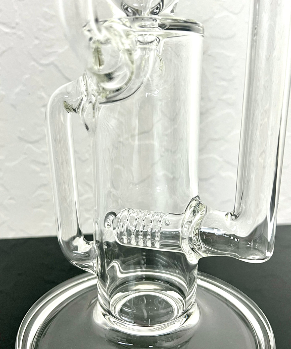 Alternative view of IRIDESCENT GLASS: 16" CLEAR UPLINE RECYCLER