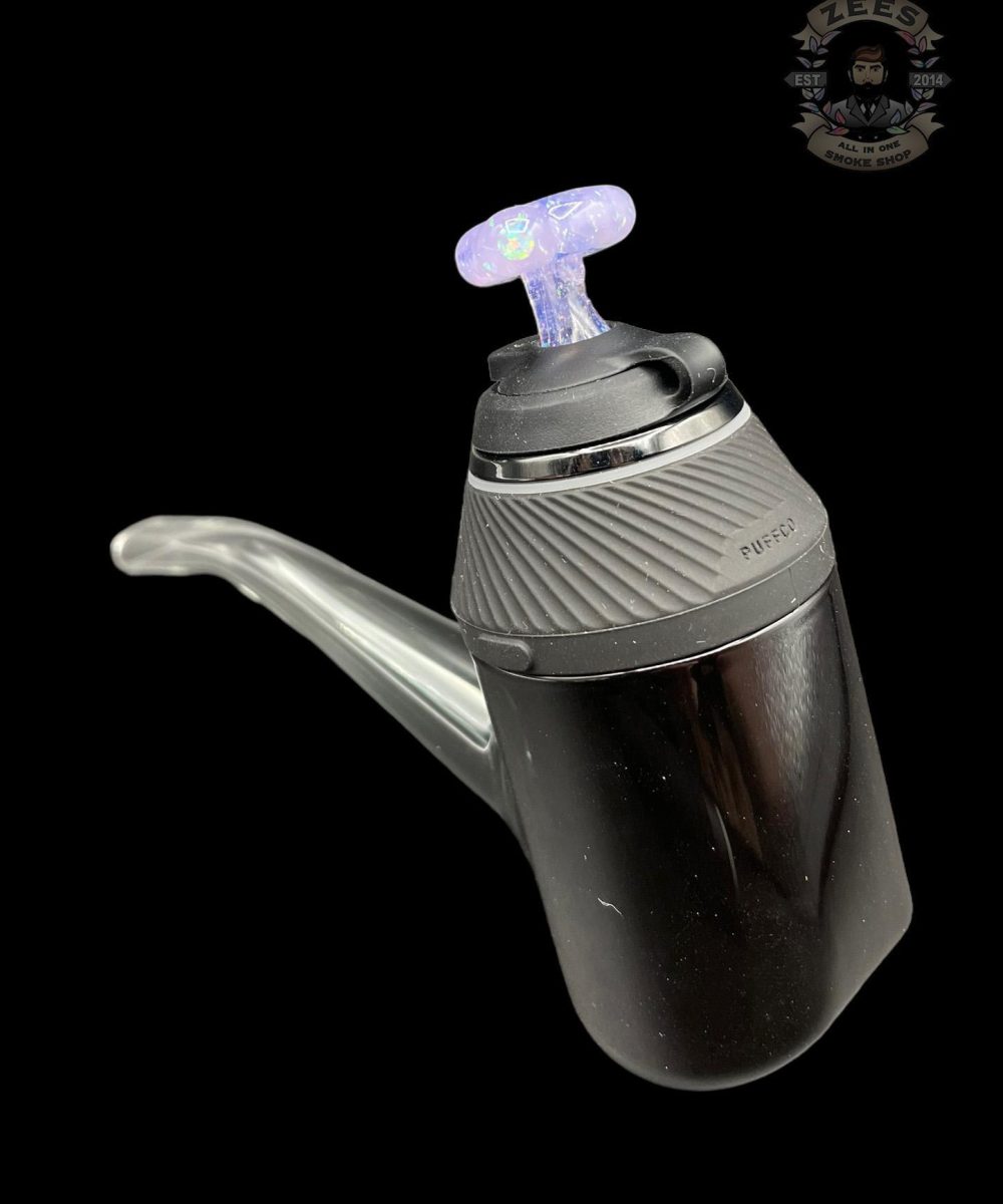 Alternative view of COOPERS GLASS: GLORYHOLE OPAL CHIP PUFFCO PROXY BALL CAP