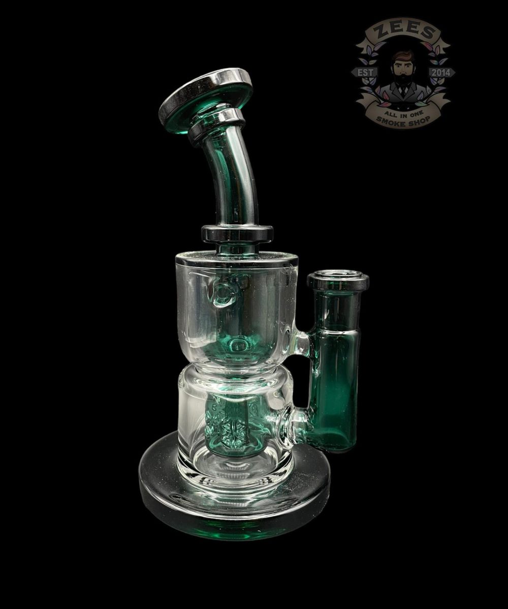 FATBOY GLASS: TEAL TAURUS INCYCLER RIG