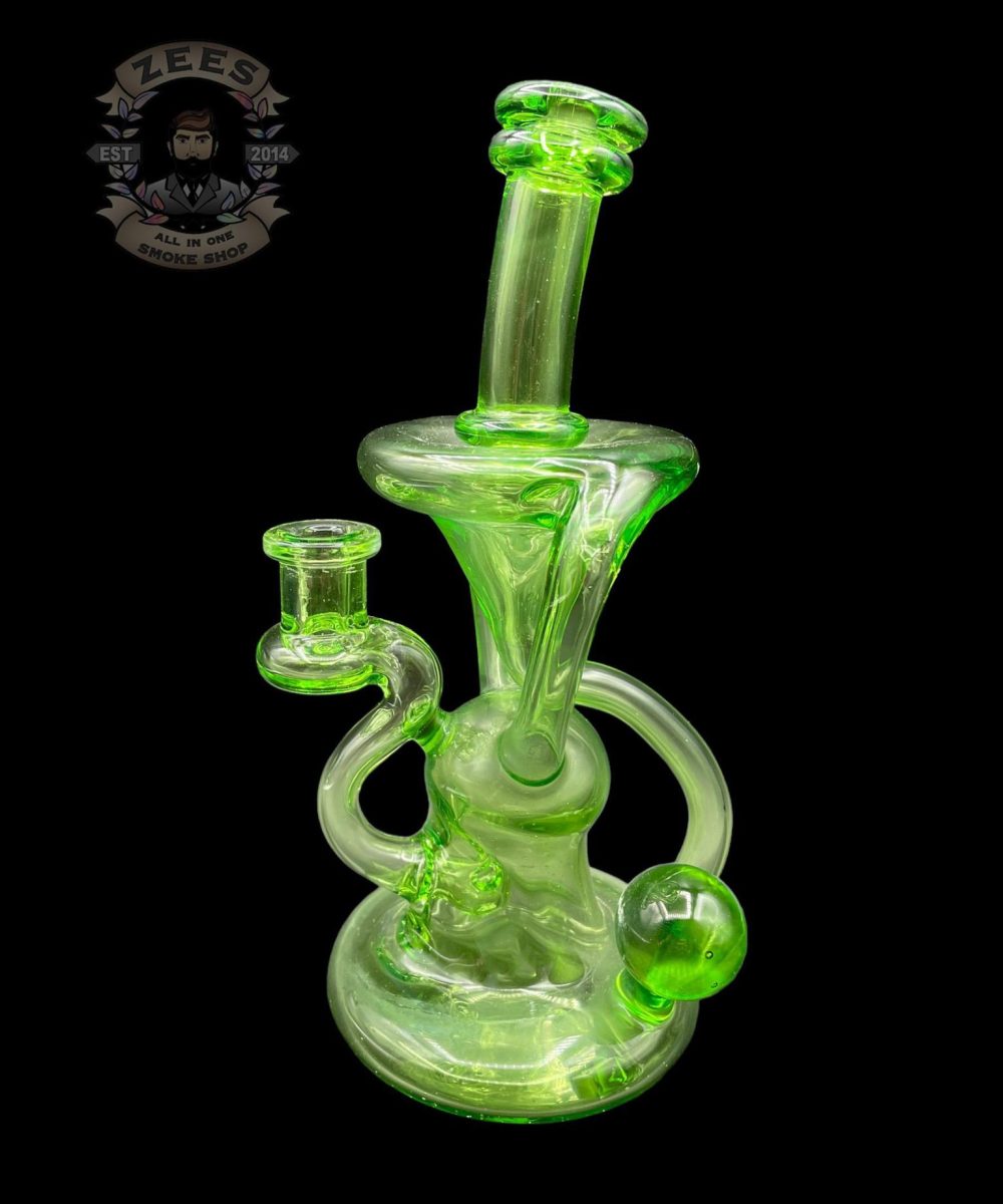 Alternative view of LOGI GLASS ART 2:1 LEAF GREEN FLOATER RECYCLER