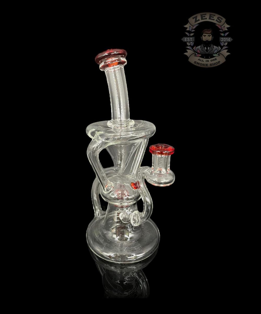 LOGI GLASS ART 2:1 COLOR ACCENT POMEGRANATE FLOATER RECYCLER