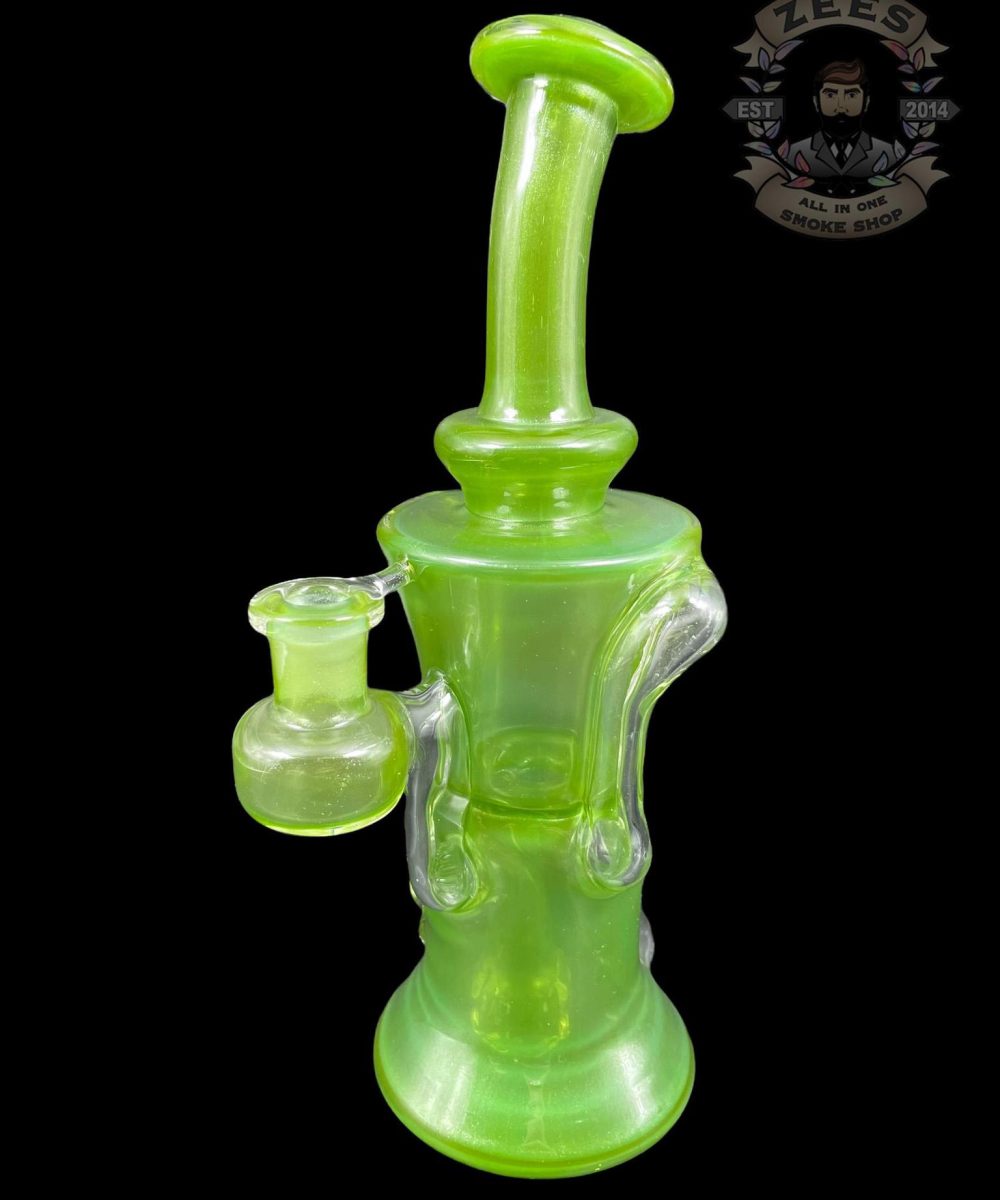 Alternative view of CHUBBY GLASS: MOSSY GREEN GILL RECYCLER