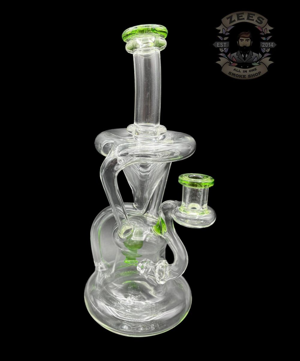 LOGI GLASS ART 2:1 COLOR ACCENT LEAF GREEN FLAOTER RECYCLER