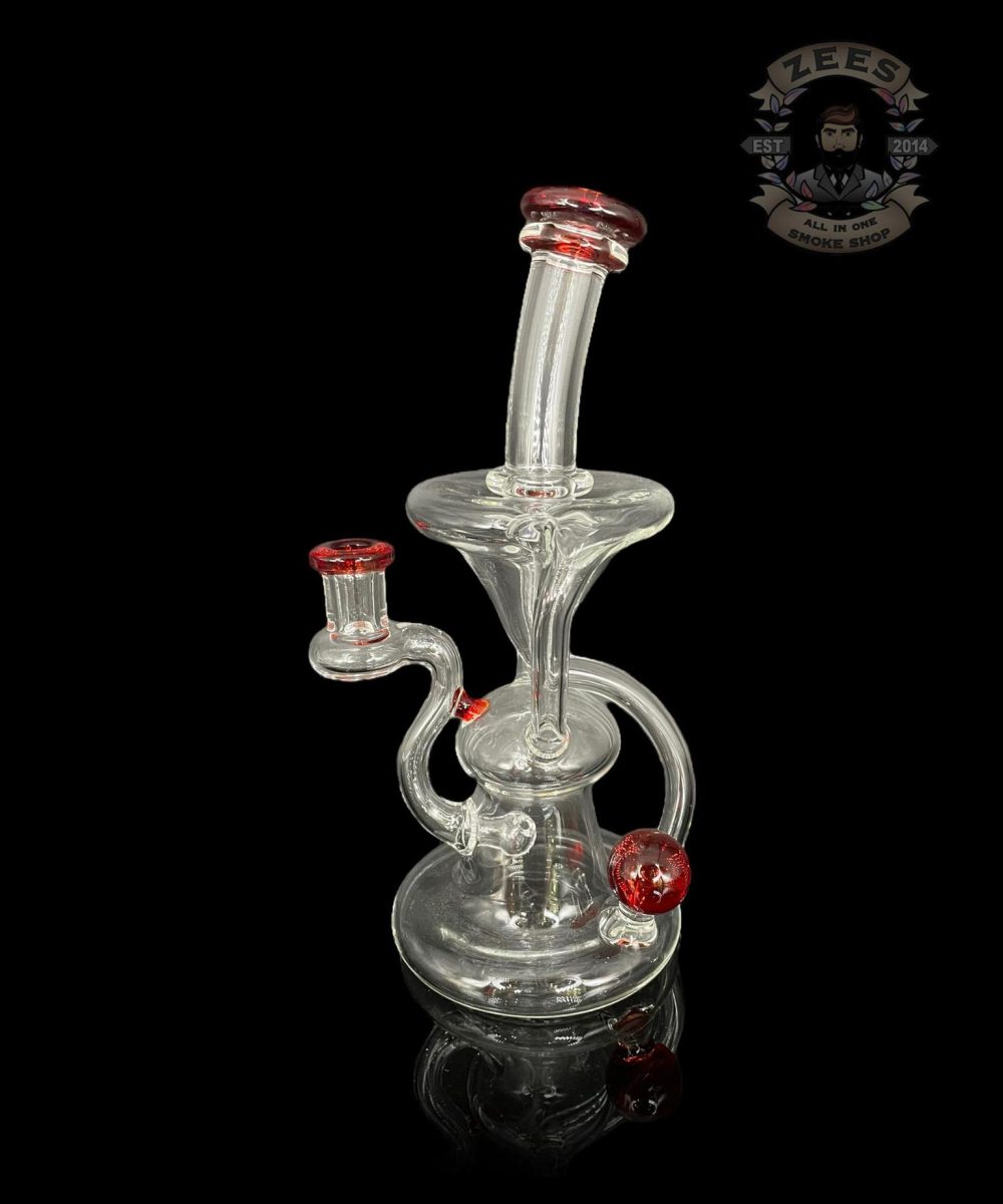 Alternative view of LOGI GLASS ART 2:1 COLOR ACCENT POMEGRANATE FLOATER RECYCLER