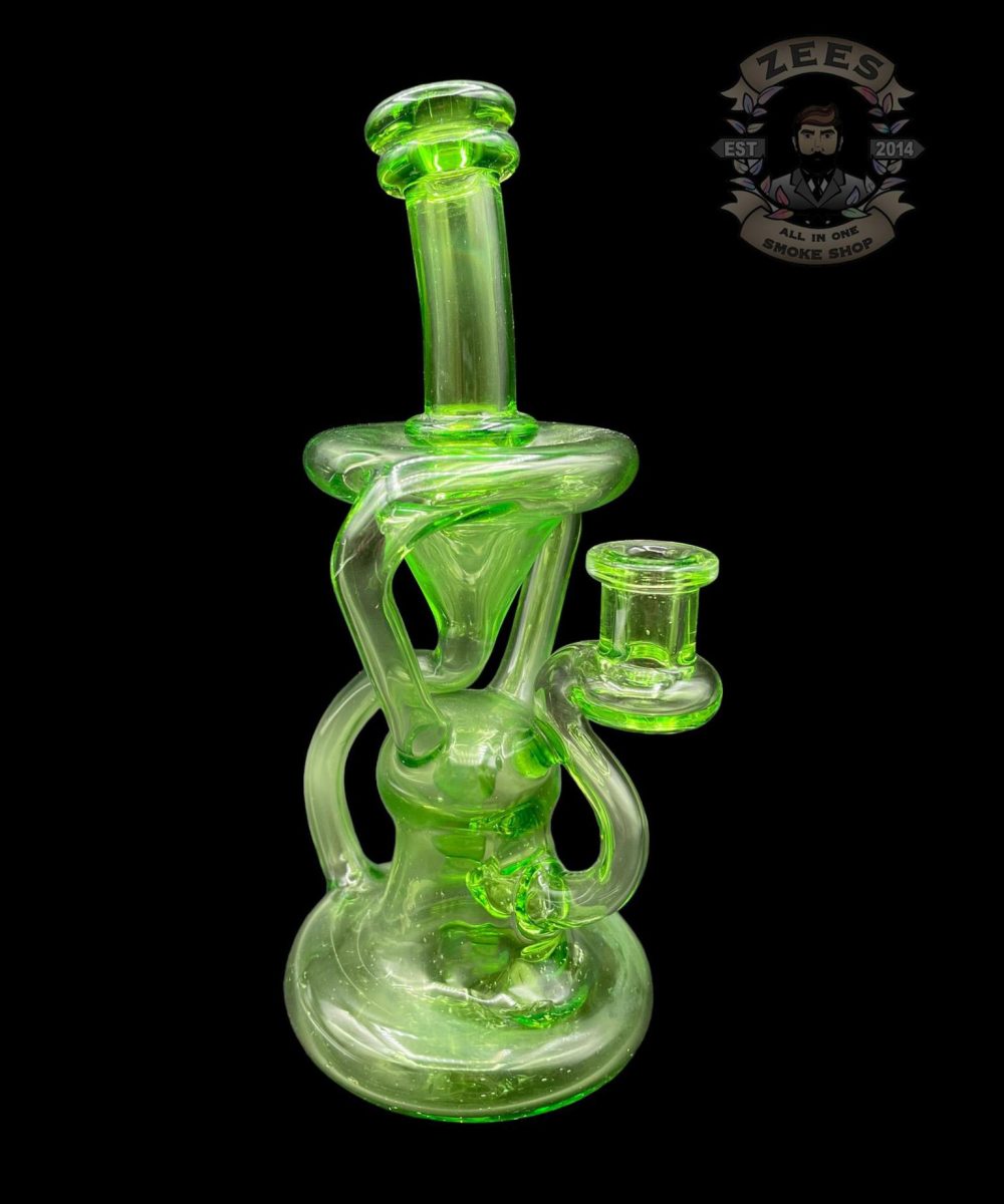 LOGI GLASS ART 2:1 LEAF GREEN FLOATER RECYCLER