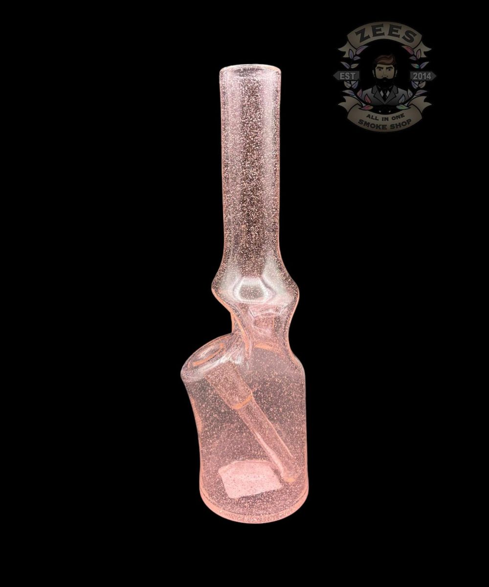 Alternative view of BRO-D GLASS ART: PINK SLYME BOTTLE RIG #4