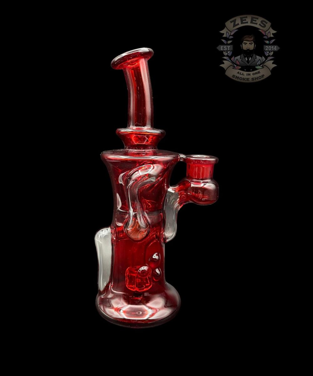 Alternative view of CHUBBY GLASS: POMEGRANATE GILL RECYCLER