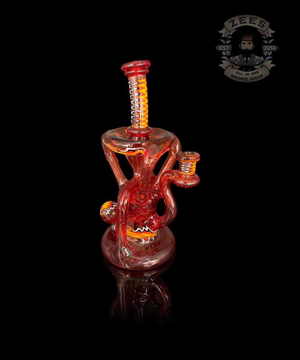 LOGI GLASS ART 3:2 POMEGRANATE WIG WAG RECYCLER