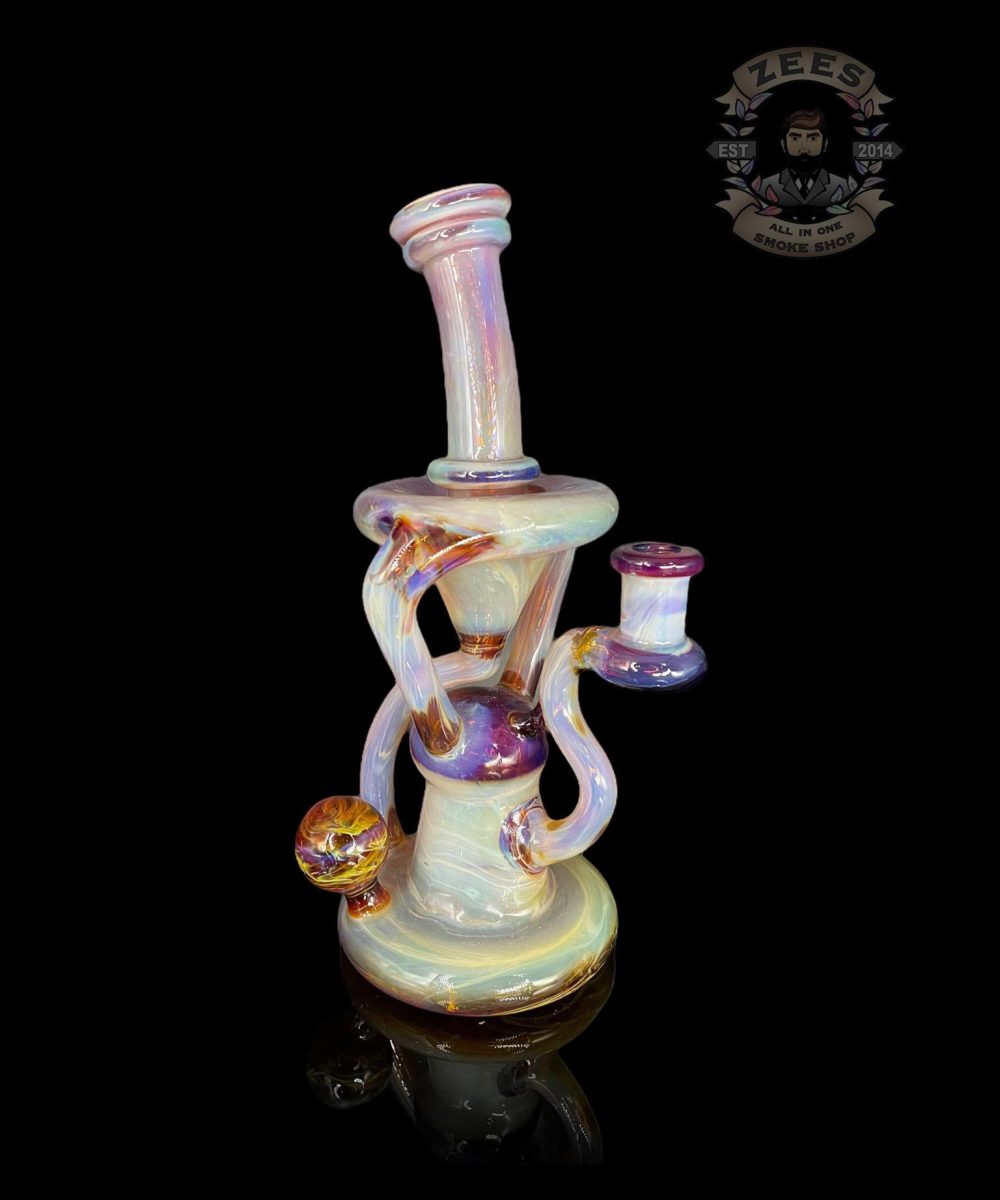 LOGI GLASS ART 2:1 AMBER PURPLE RECYCLER