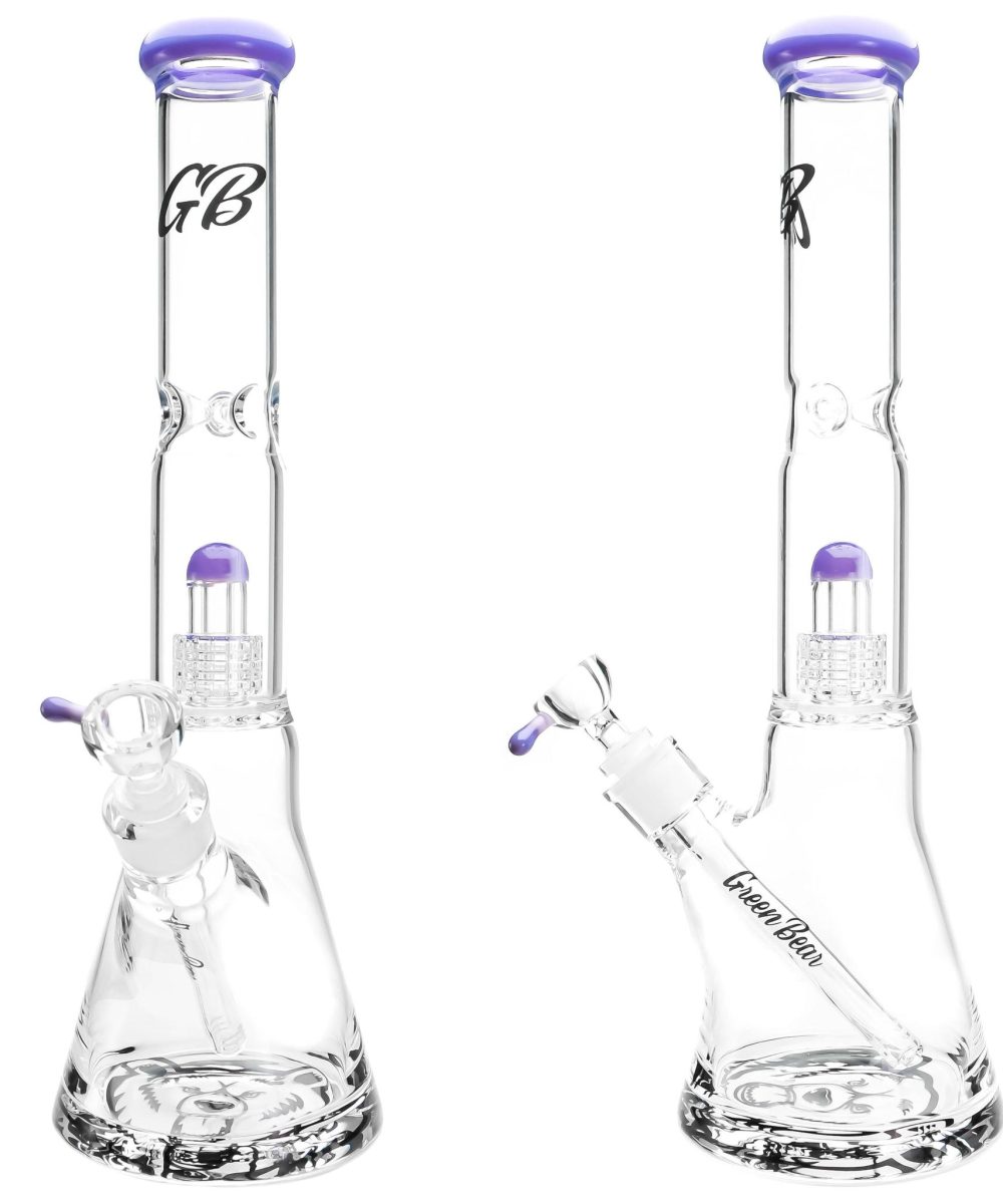 GREEN BEAR GLASS: 14" THICK BOTTOM MATRIX