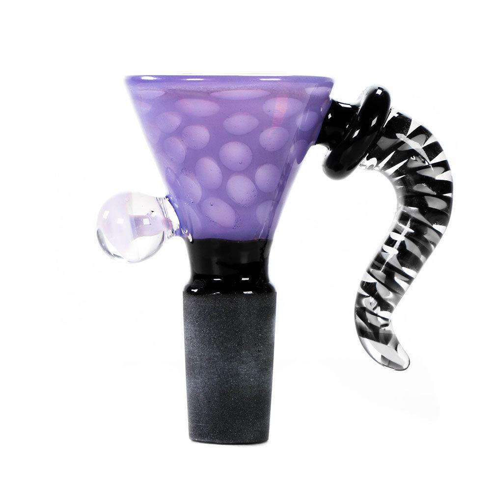 Alternative view of GREEN BEAR GLASS: BULL HORN FLOWER SLIDE