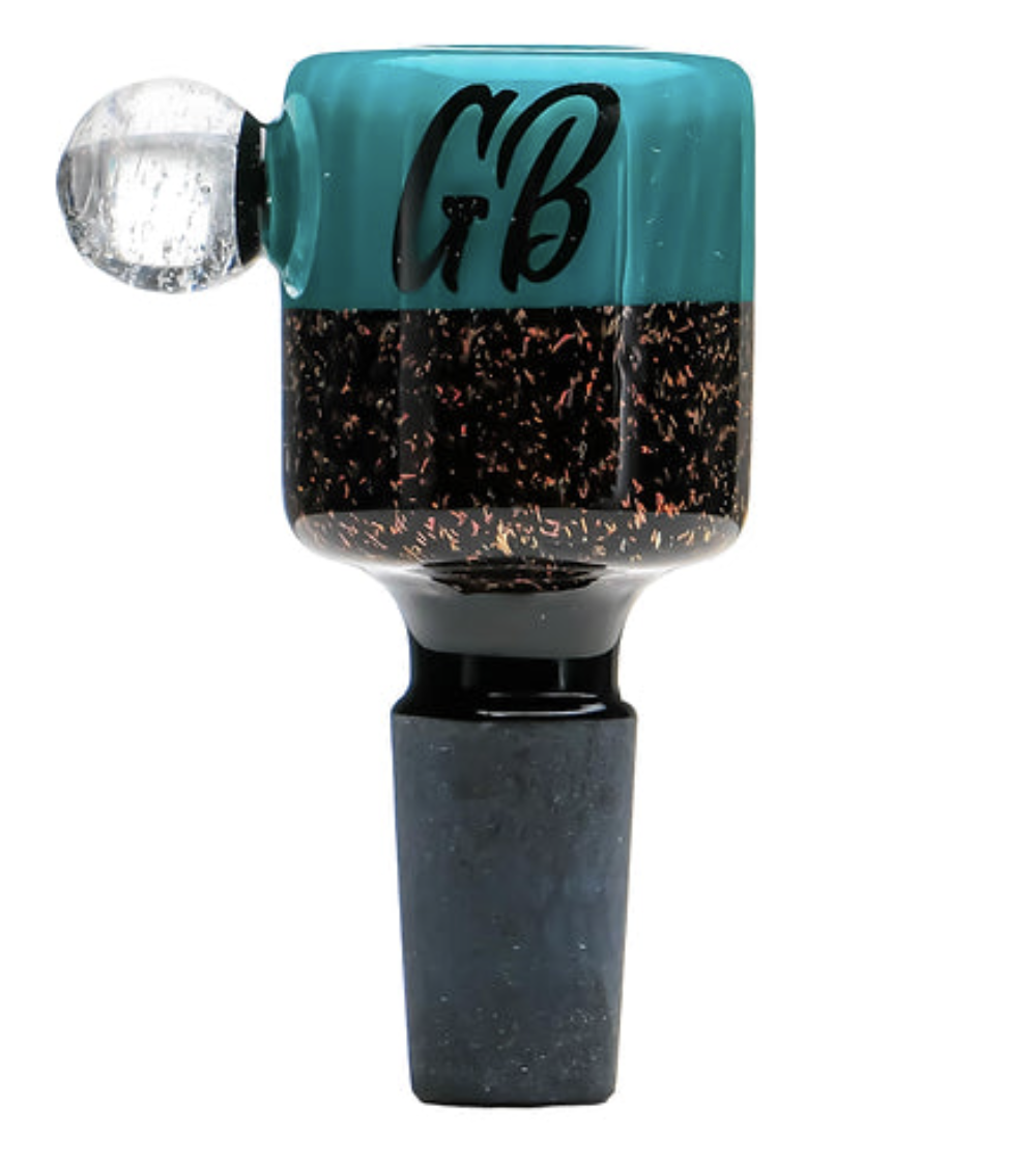 GREEN BEAR GLASS: DICHRO FLOWER SLIDE