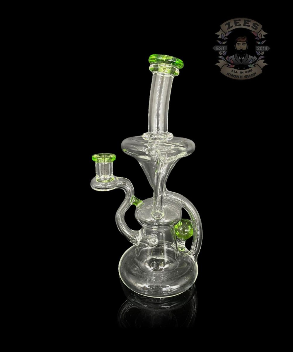 Alternative view of LOGI GLASS ART 2:1 COLOR ACCENT GREEN FLOATER RECYCLER