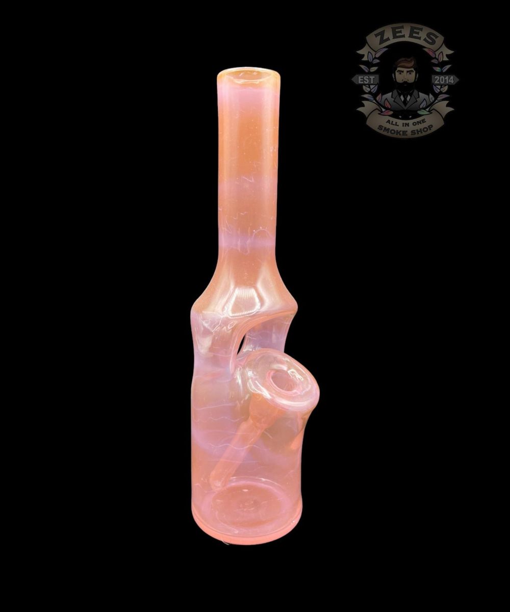 BRO-D GLASS ART: PINK FLAMINGO BOTTLE RIG #21